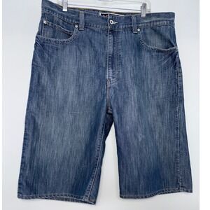 Levi's 579 Baggy Loose Fit Denim Shorts‎ Embroidered Streetwear Skater Men's 38